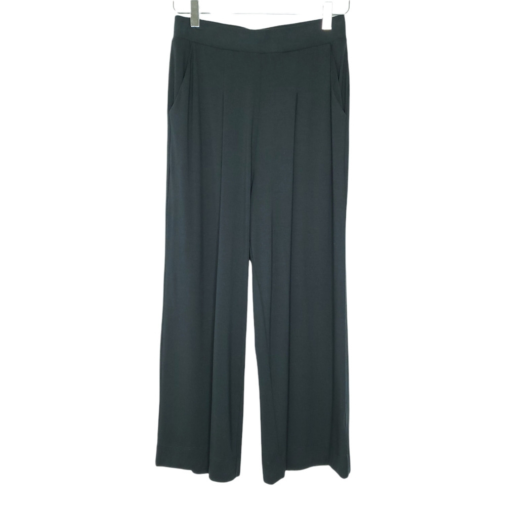 Peruvian Connection Wide leg Twyla Pants XS Dark Green High Rise Ankle
